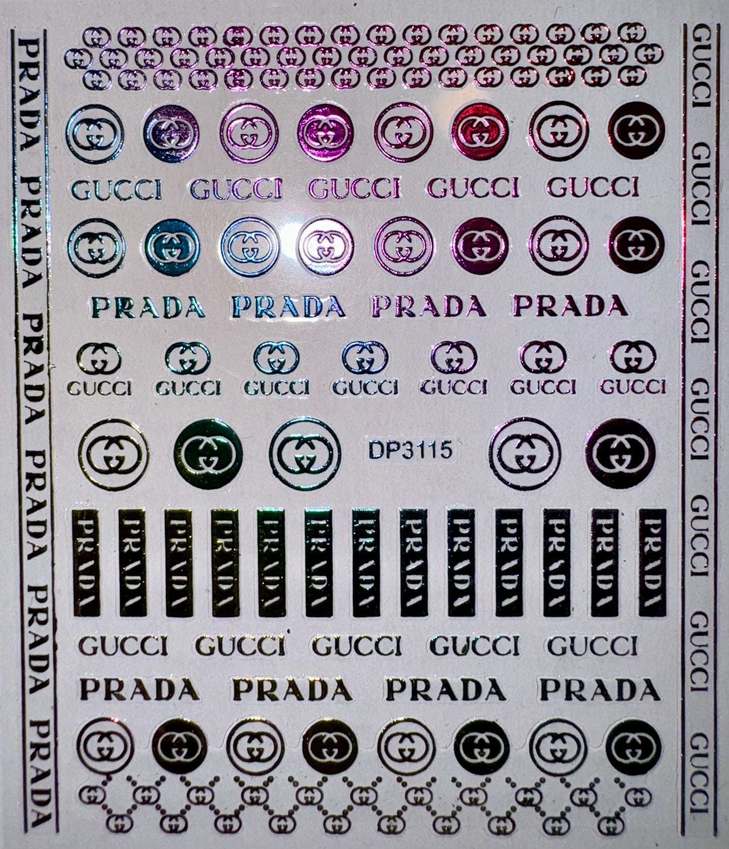 DESIGNER STICKER - GUCCI & PRADA