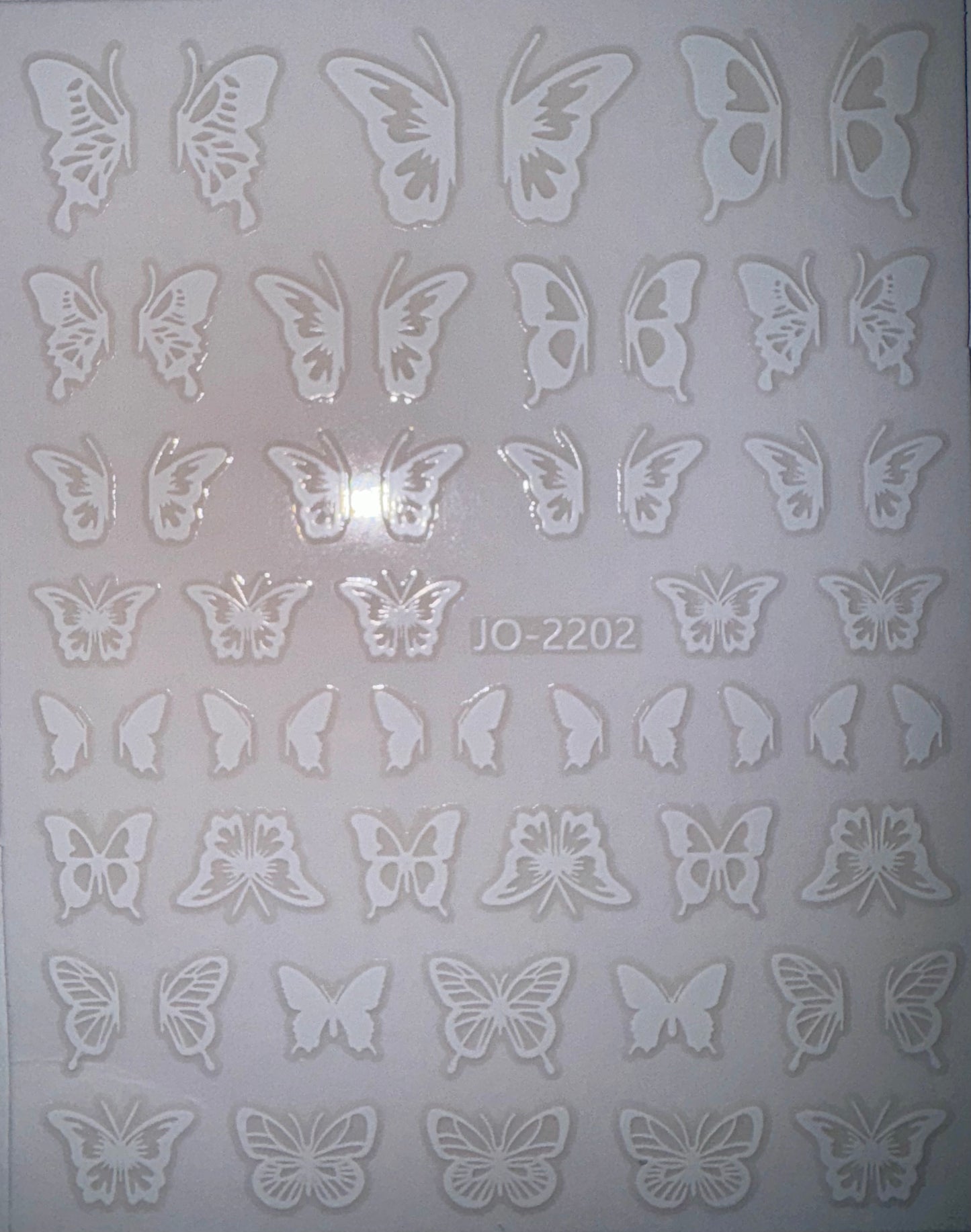 BUTTERFLY STICKER - WHITE