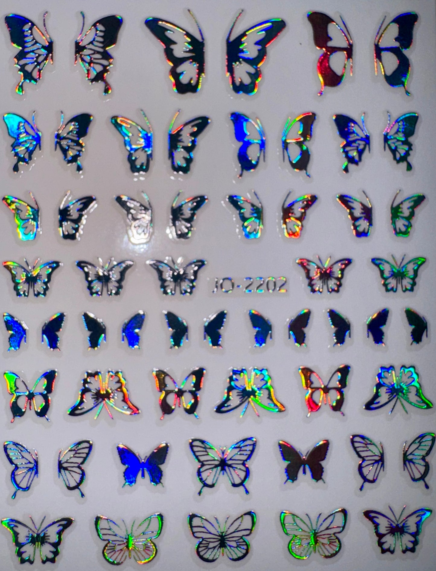 BUTTERFLY STICKER - SILVER