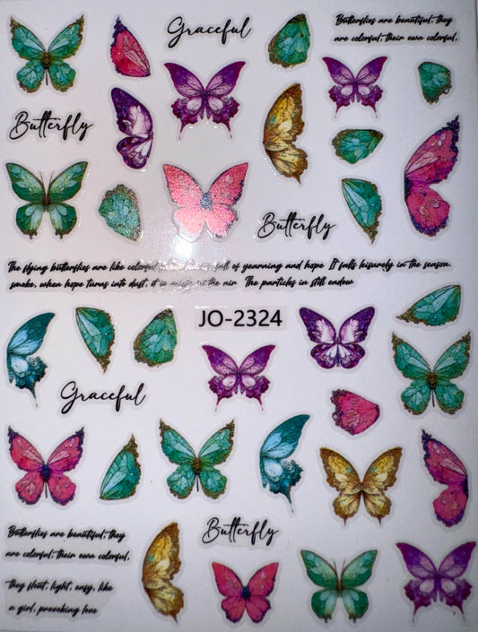 BUTTERFLY STICKER - JO2324