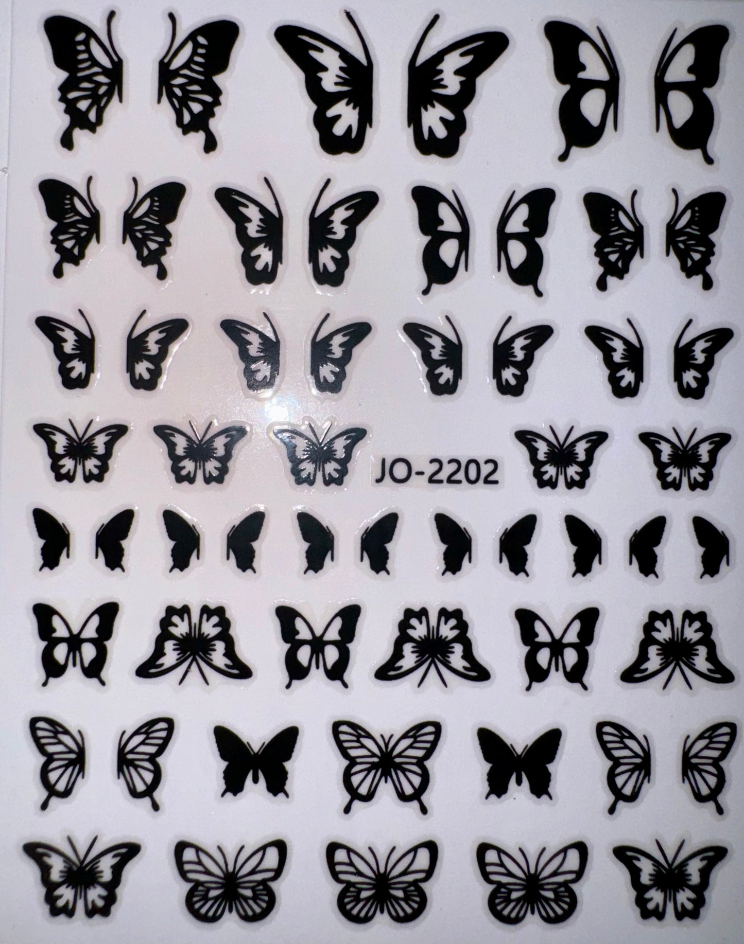 BUTTERFLY STICKER - BLACK