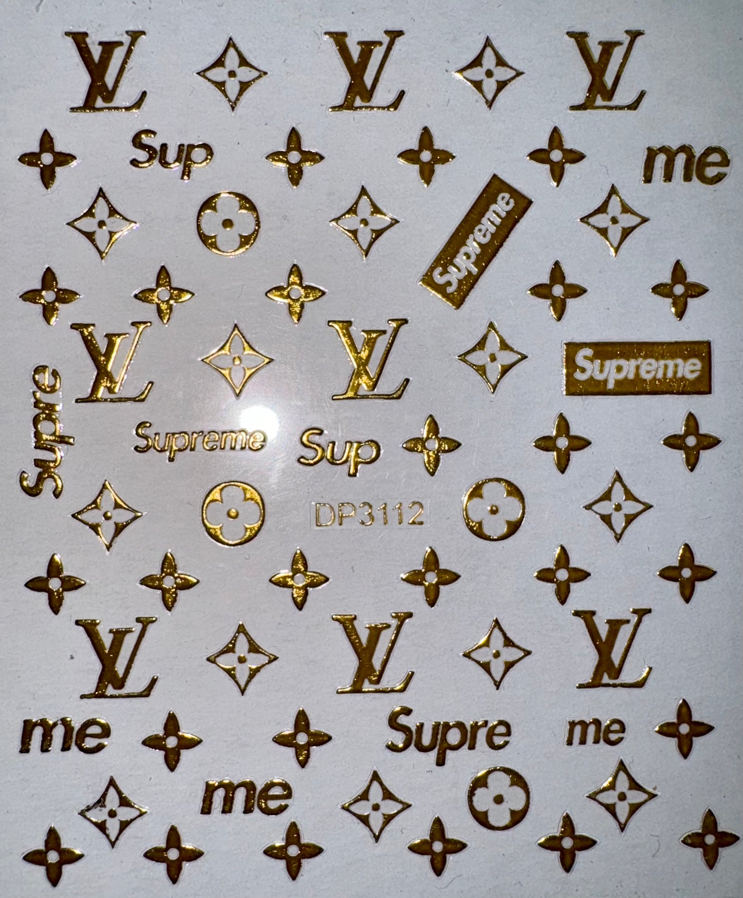 DESIGNER STICKER - LOUIS VUITTON & SUPREME