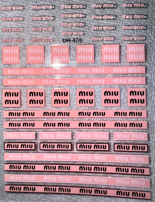 DESIGNER STICKER - MIU MIU