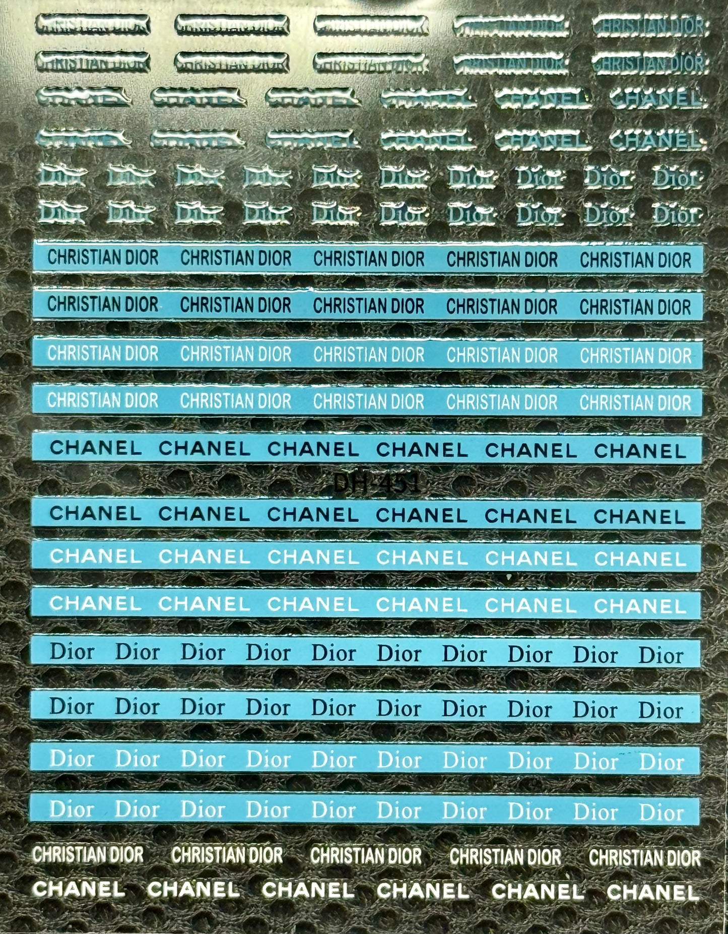 DESIGNER STICKER - CHANEL, DIOR, CHRISTIAN DIOR