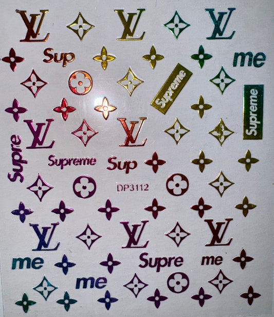 DESIGNER STICKER - LV & SUPREME