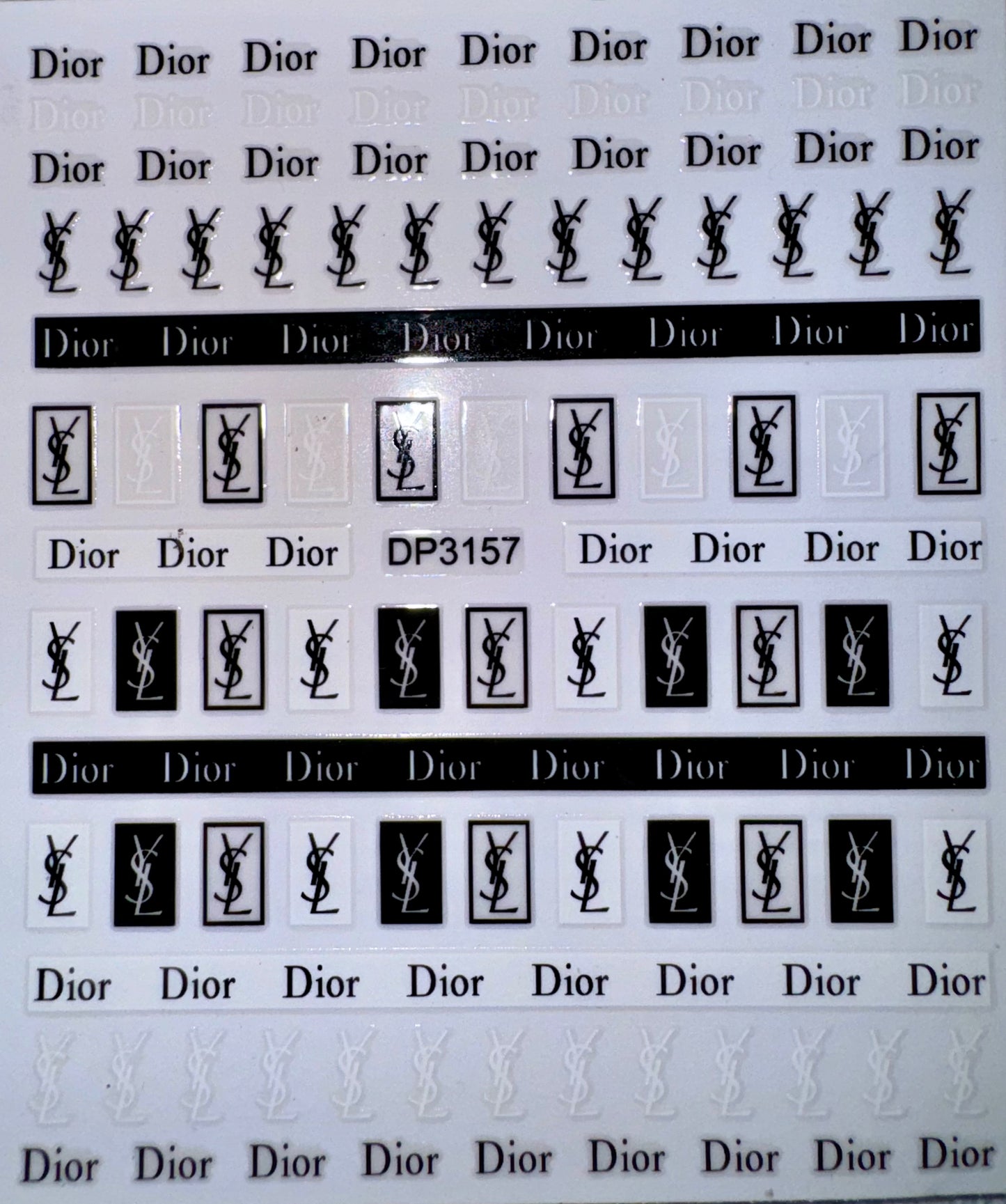 DESIGNER STICKER - YSL & DIOR