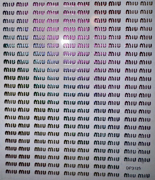 DESIGNER STICKER - MIU MIU