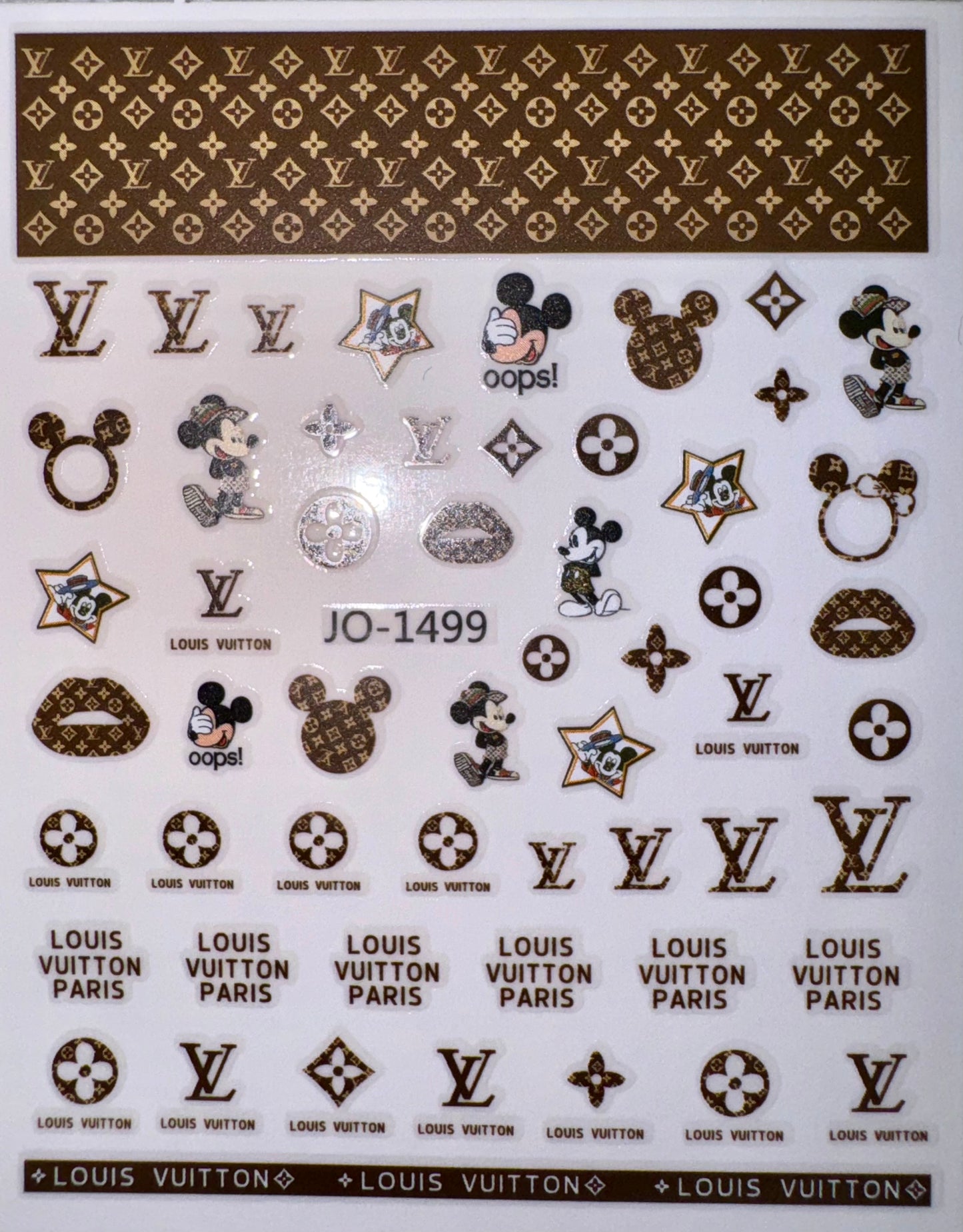 DESIGNER STICKER - MICKEY & LOUIS VUITTON