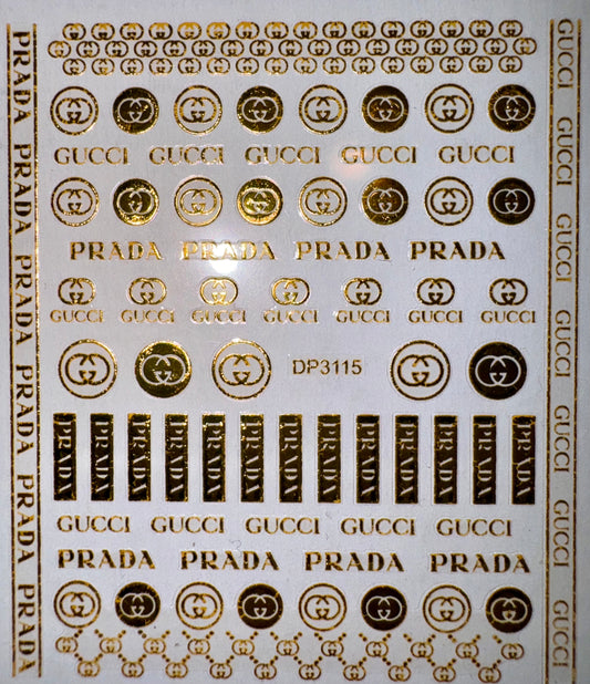 DESIGNER STICKER - GUCCI & PRADA