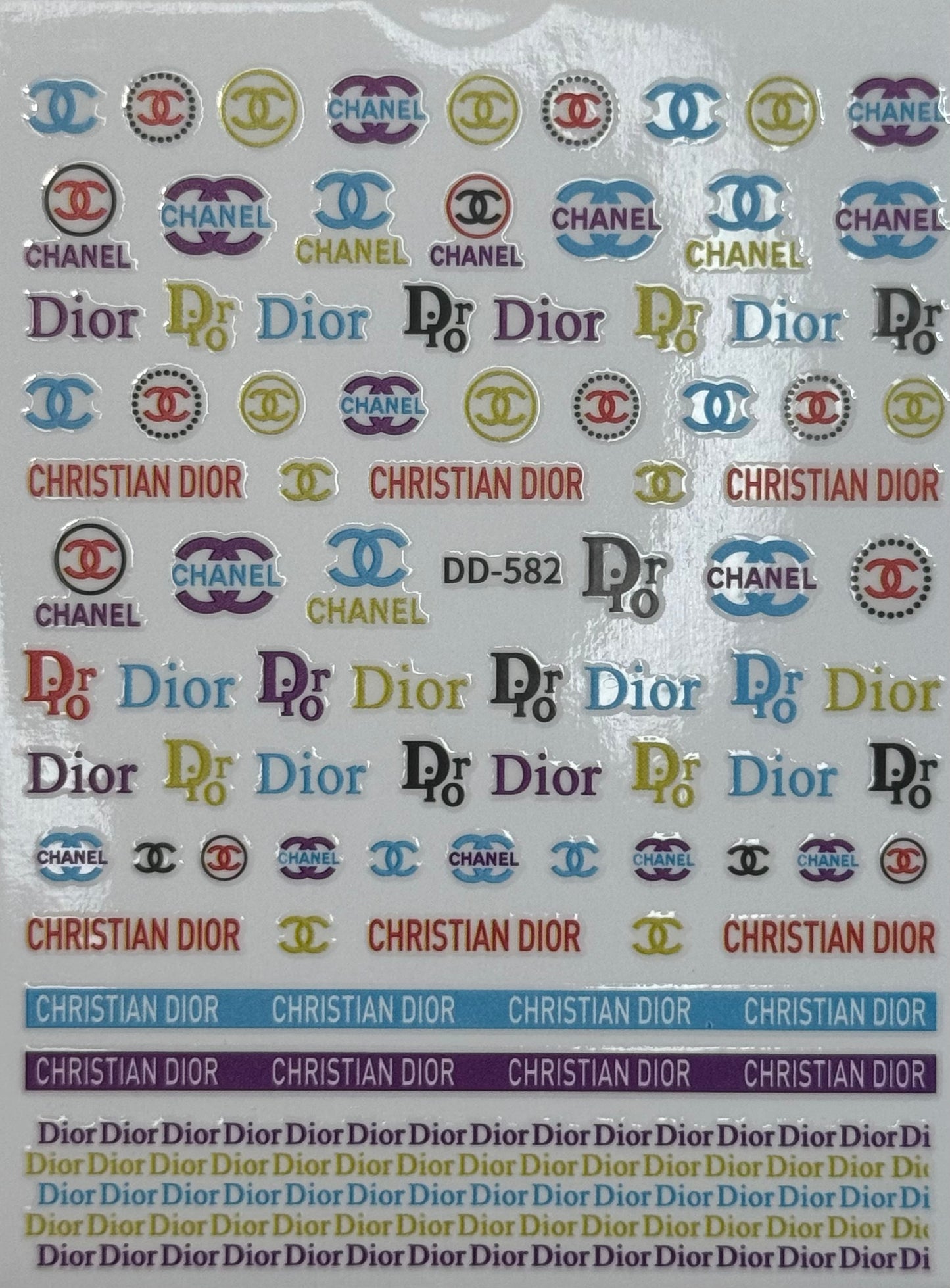 DESIGNER STICKER - DIOR, CHANEL, CHRISTIAN DIOR